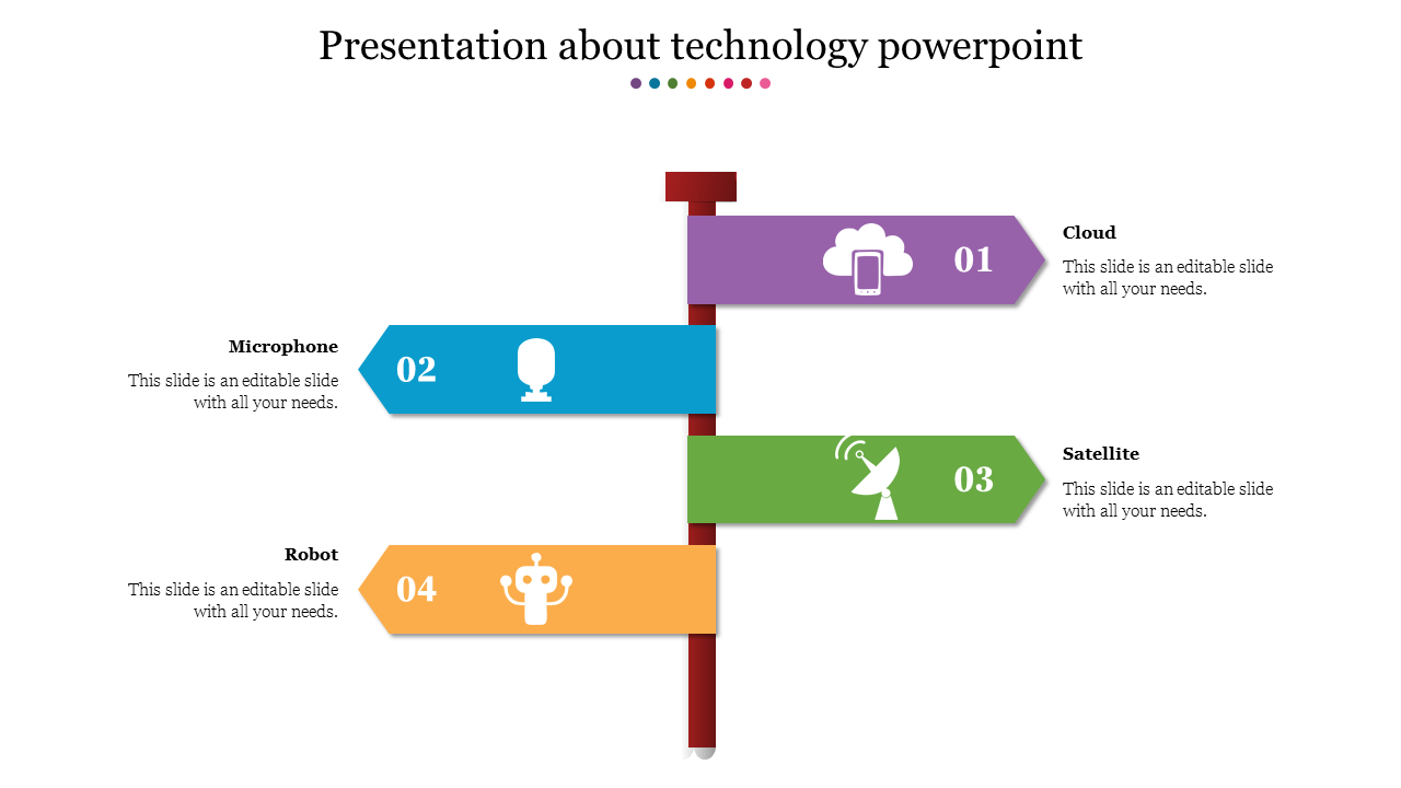 Arrow Presentation about technology PowerPoint
